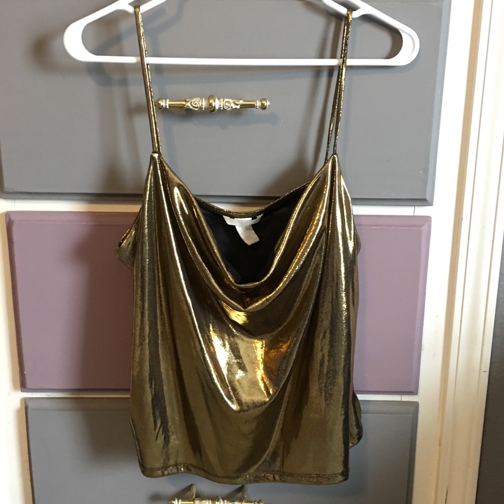Beautiful metallic cami top H&M